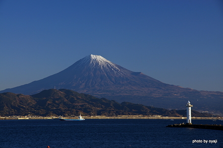 三保真崎からの富士山
