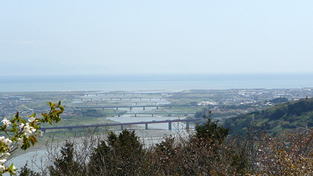 明星山山頂から見た富士川