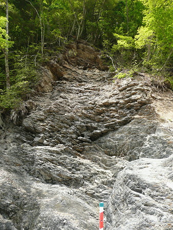 雨畑川の岩石