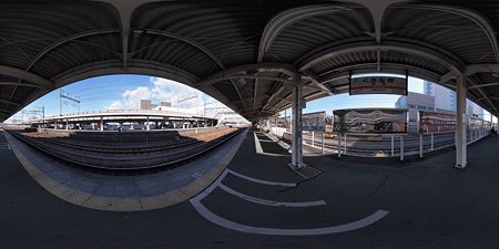 2012年1月26日　草薙駅ホーム　360度パノラマ