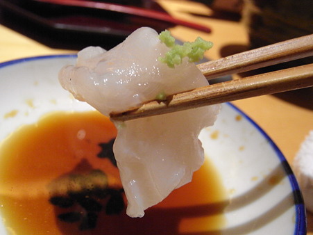 活蛸の刺身