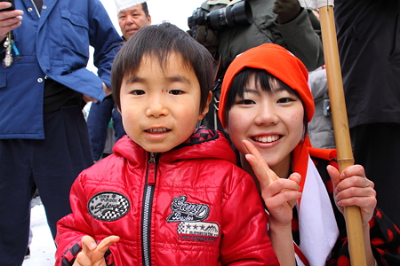 息子とミスかみのやま温泉