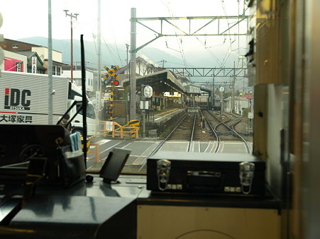 箱根登山電車の車窓(強羅駅→彫刻の森駅)