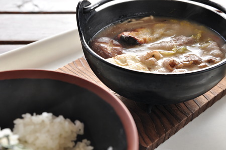 西京白味噌鍋定食(道の駅・丹波おばあちゃんの里【兵庫】)